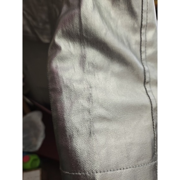 RALPH LAUREN JEANS COMPANY WOMMEN'S SILVE METALLIC JACKET (SIZE M) - Picture 5 of 6